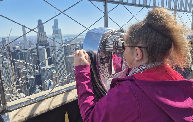 Widok na Nowy Jork z tarasu widokowego