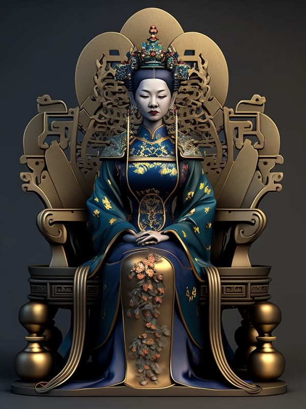 chińska cesarzowa jako symbol cesarskiej metody qi men dun jia